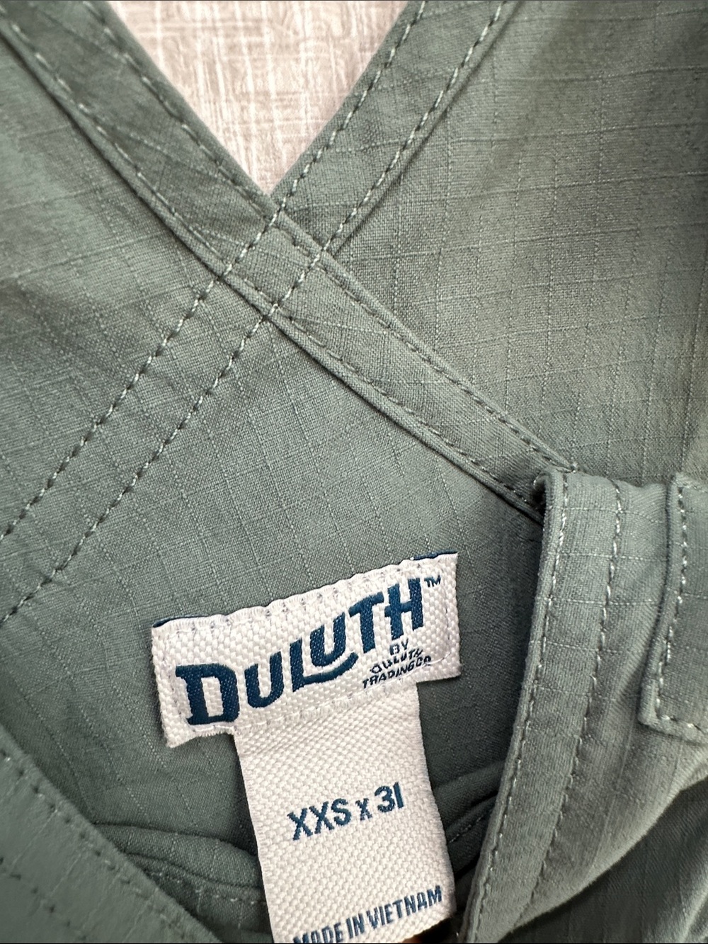 Duluth Trading Co Olive Green Work Overalls - Picture 2 of 4